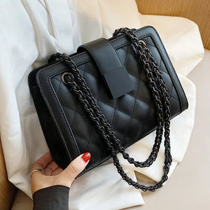 Chain Women's Handbag Small PU Leather Shoulder Bag