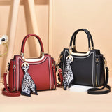 Leather Women's Shoulder Bag Top-Handle Tote Handbag