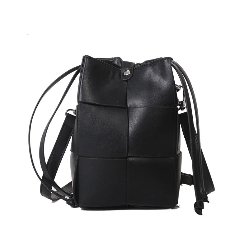 Soft Leather Bucket Bag Shoulder Bag Crossbody Bag for Women