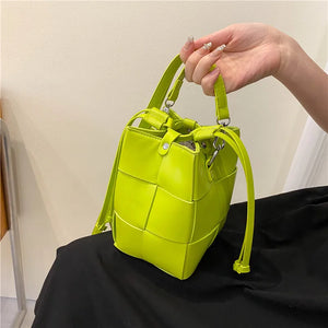 Soft Leather Bucket Bag Shoulder Bag Crossbody Bag for Women
