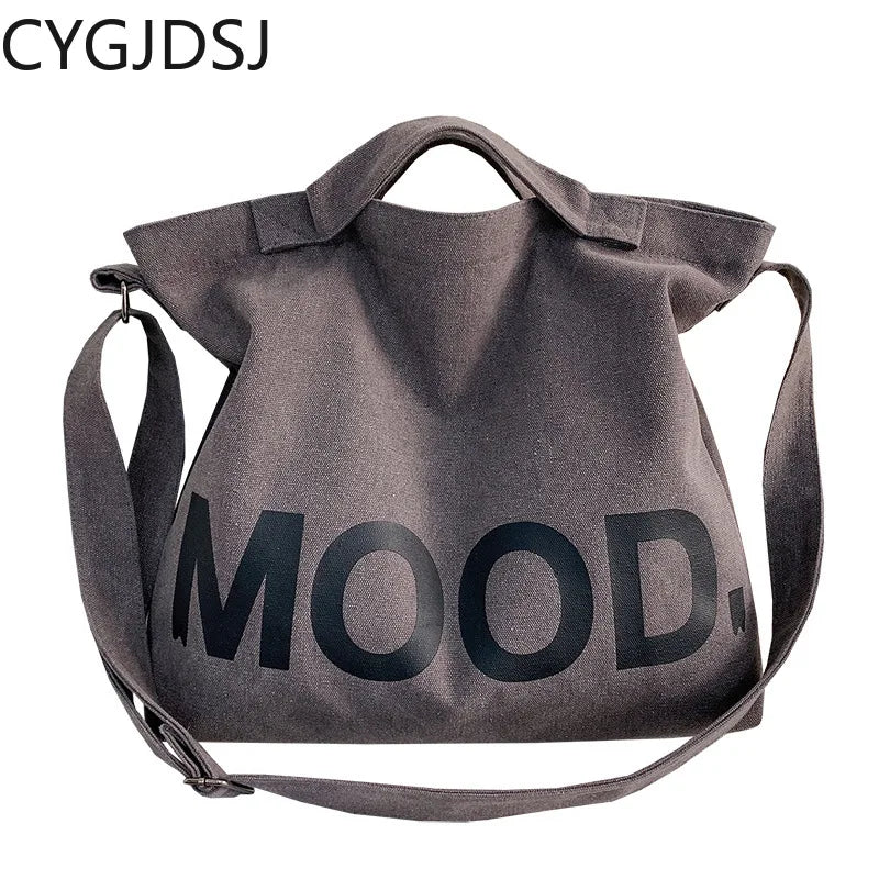 Canvas Crossbody Shoulder Bag for Women