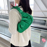 Retro PU Leather Handbag Women Shoulder Totes Underarm Handle Bag