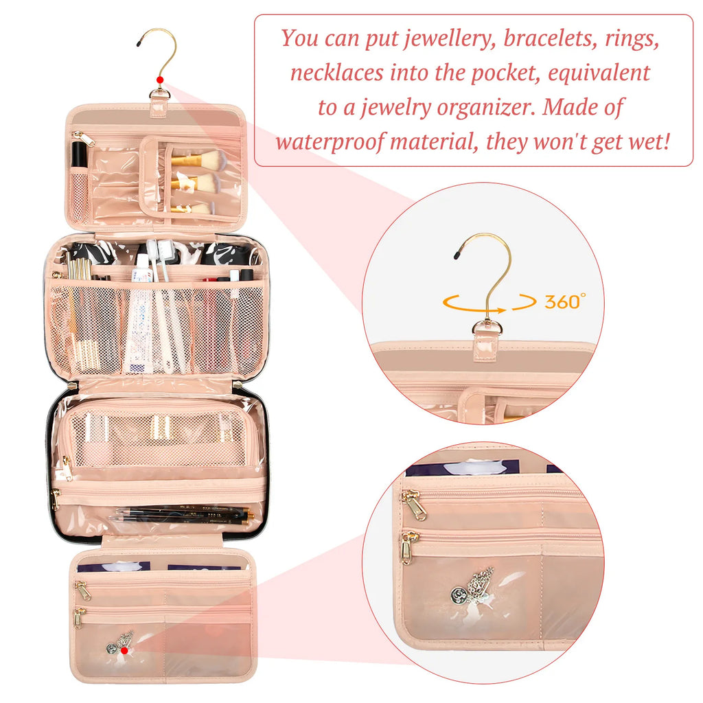 Hanging Toilet Bag Portable Cosmetics Toilet Products Storage