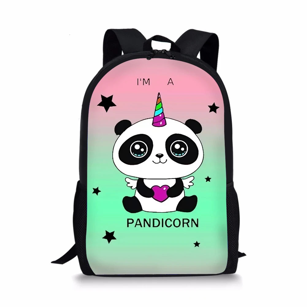 HaoYun Children's Backpack Panda Unicorn School Bags