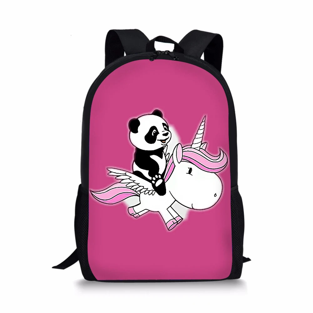 HaoYun Children's Backpack Panda Unicorn School Bags