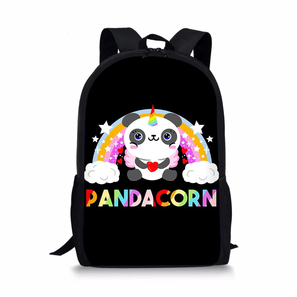 HaoYun Children's Backpack Panda Unicorn School Bag