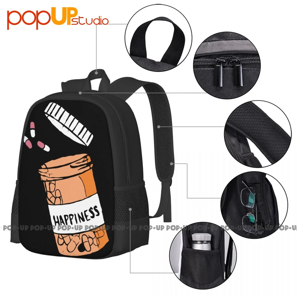 Happiness Pills Drugs Tumblr Hipsterindie High Heartbreak Backpack