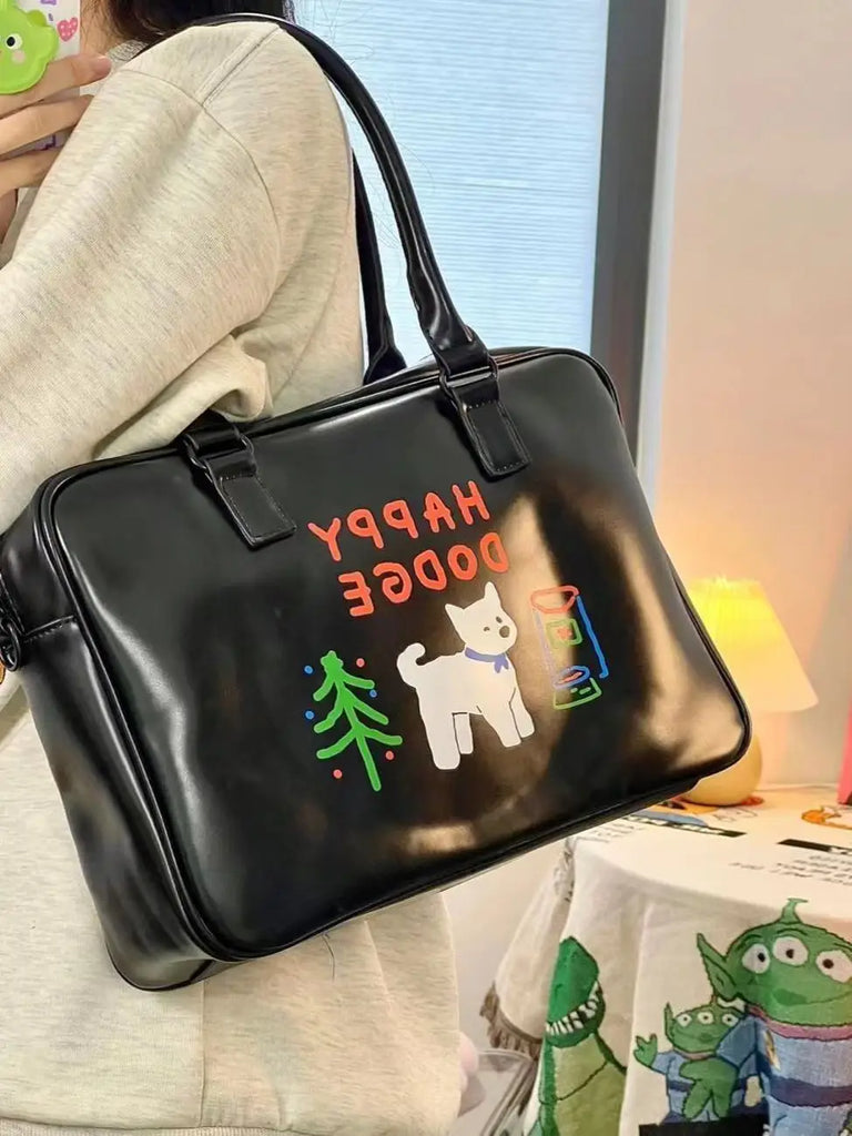 Cartoon Waterproof Shoulder Bag Large Capacity Tote Bag