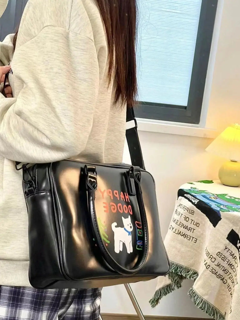 Cartoon Waterproof Shoulder Bag Large Capacity Tote Bag