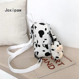 Harajuku Cow Pattern Mini Backpack for Women