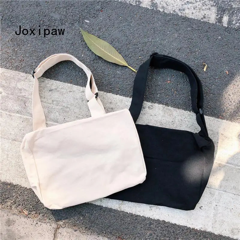 Harajuku Canvas Large Capacity Shoulder Bag for Women