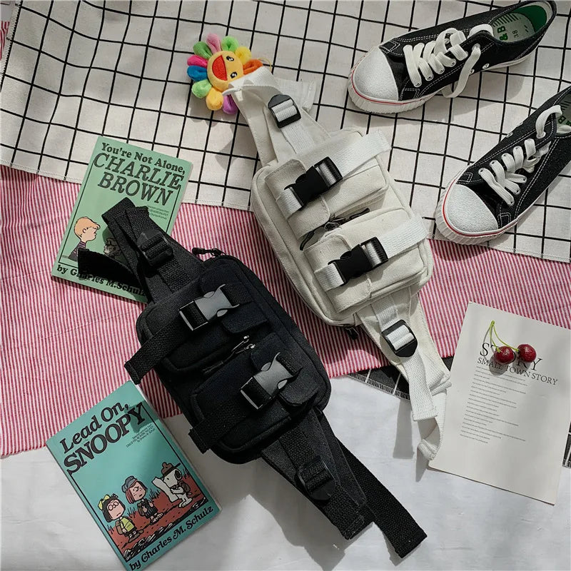 Harajuku Street Style Waist Bag Fanny Pack Hip Hop Bag Shoulder Bags