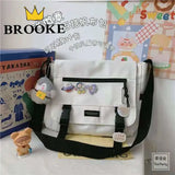 Harajuku Canvas Women Crossbody Bag Casual Handbag