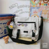 Harajuku Canvas Women Crossbody Bag Casual Handbag