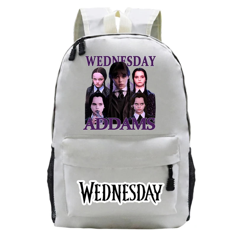 Harajuku Wednesday School Backpacks Addams Schoolbags Vintage Wednesday Kids Sch