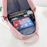 Harajuku Women Backpacks Waterproof Multi-Pocket Nylon Backpack for Teenager