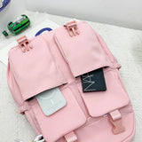 Harajuku Women Backpacks Waterproof Multi-Pocket Nylon Backpack for Teenager