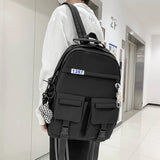 Harajuku Women Backpacks Waterproof Multi-Pocket Nylon Backpack for Teenager