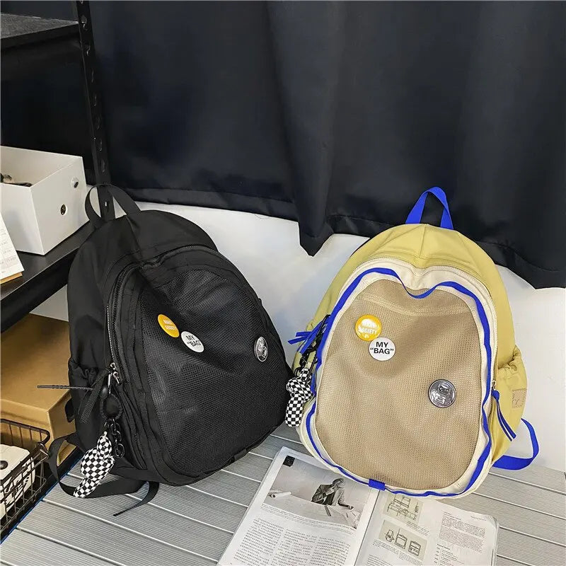 Harajuku Women Large Capacity Nylon Backpack