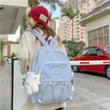 Harajuku Women Large Capacity Waterproof Backpack for Teenage Girls