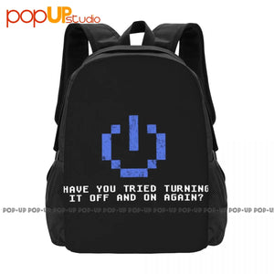 Large Capacity Travel Gym Bag - Turn It Off And On Again