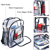 Clear Backpack for Security Check, School, Travel - Heavy Duty