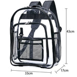 Clear Backpack for Security Check, School, Travel - Heavy Duty