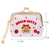 Hello Kitty Coin Purse My Melody Keychain Wallet Kawaii Clutch