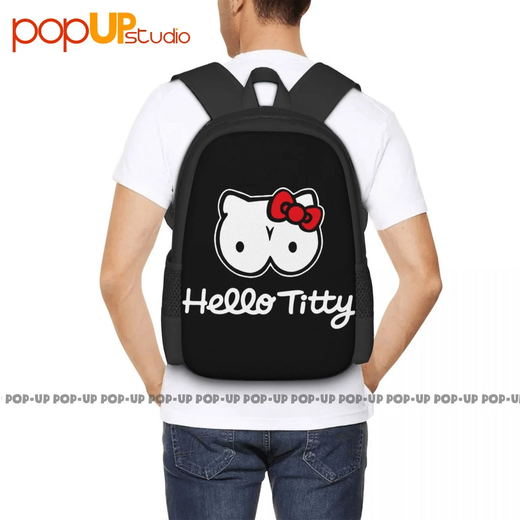 Titty Backpack Large Capacity Travel Storage Bag Riding Backpack