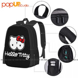 Titty Backpack Large Capacity Travel Storage Bag Riding Backpack