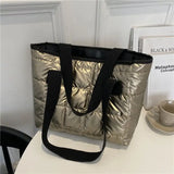 Large Capacity Totes Cotton-Padded Shoulder Bag