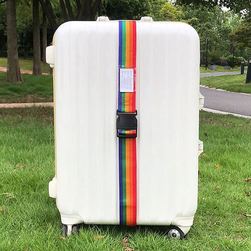 2M Rainbow Password Lock Luggage with Strap