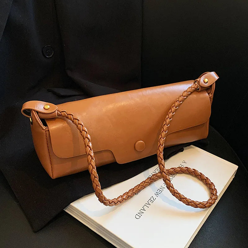 High Autumn Winter Shoulder Bag Retro Texture Female Messenger Bag