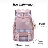 Cartoon Student Schoolbag Women's Backpack Bookbag for Teenage Girls