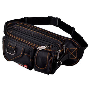 Casual Canvas Messenger Bags Waist Packs Men Portable Vintage Waist Bags