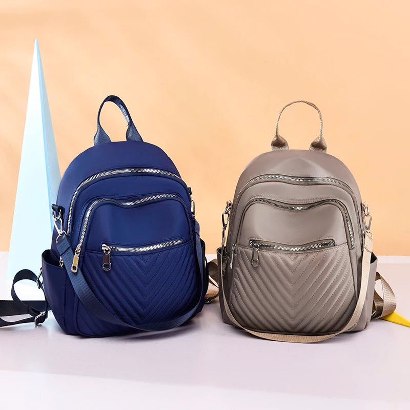 Casual Oxford Backpack Women Waterproof School Bags Ladies Travel Rucksack