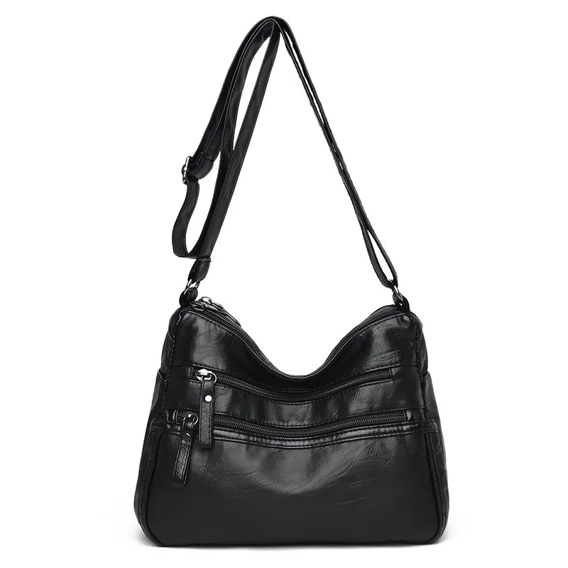 Casual Vintage Leather Hobo Tote Shoulder Bag