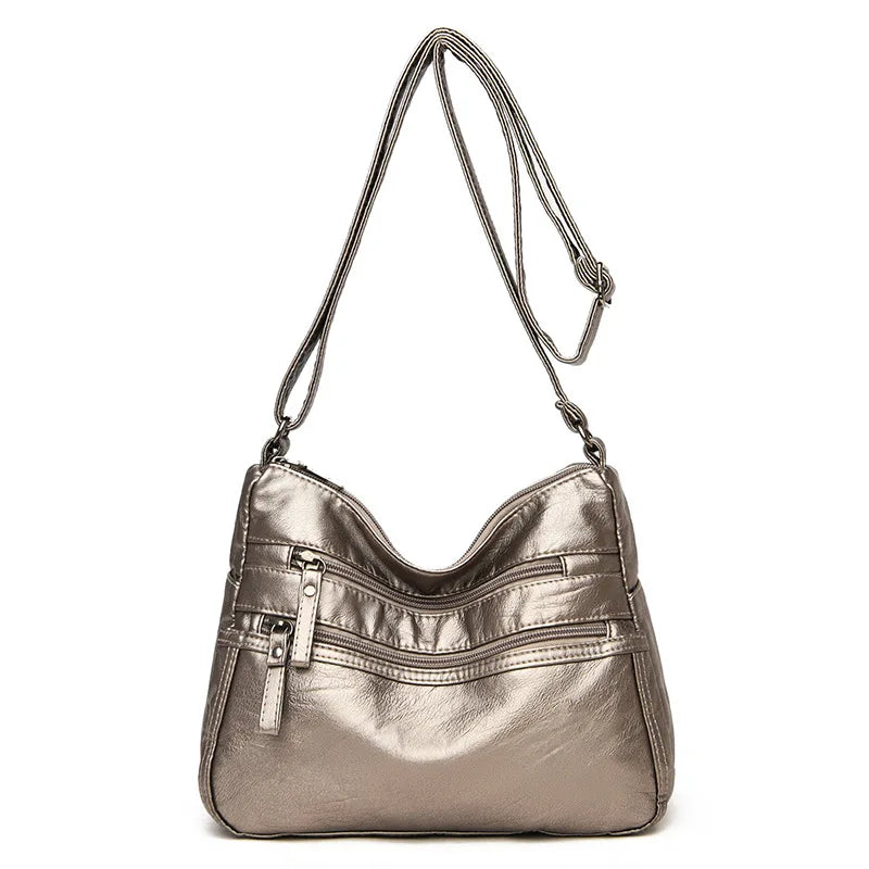 Casual Vintage Leather Hobo Tote Shoulder Bag