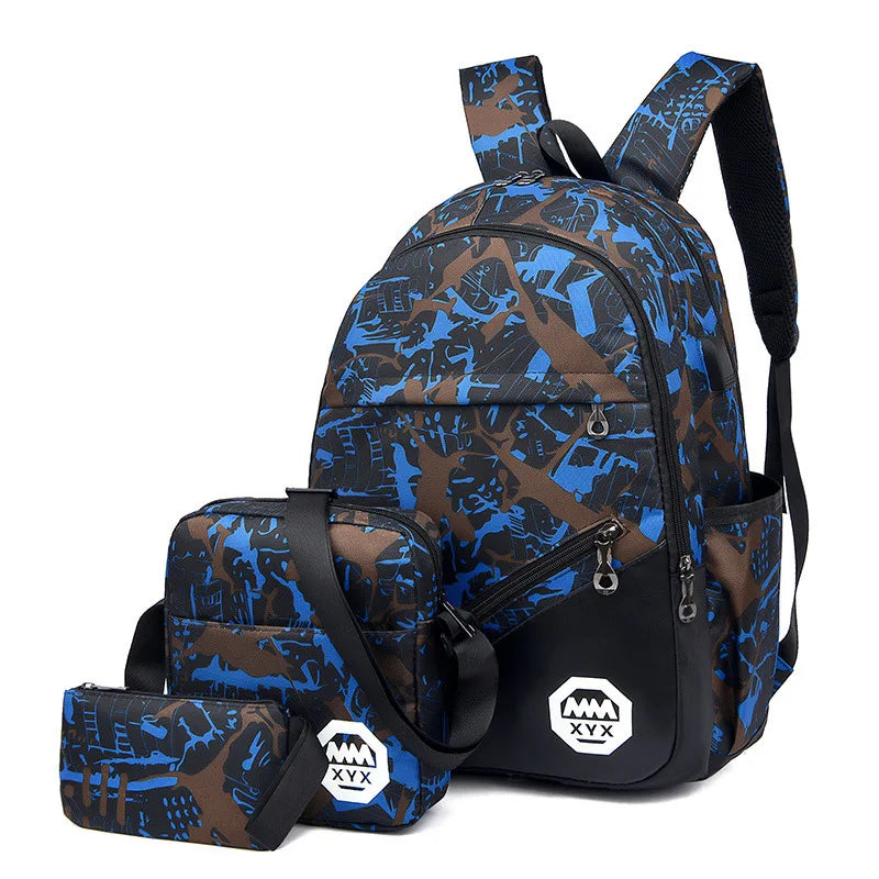 Children Backpacks 3 pcs Kids School Bags Boys Satchel Schoolbags Mochila