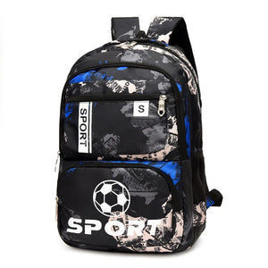 High Football Print Backpacks For Teens Boys Girls School Bags