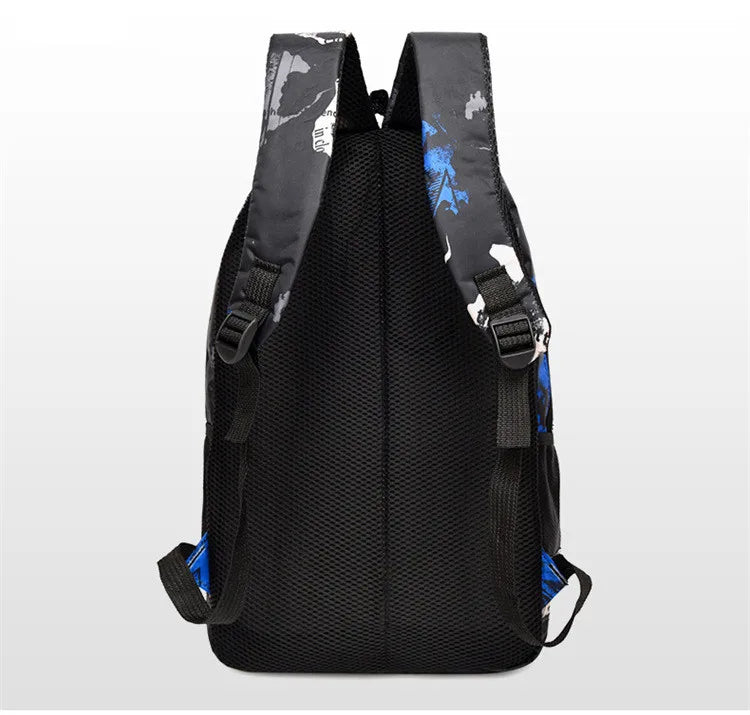 High Football Print Backpacks For Teens Boys Girls School Bags