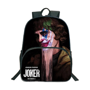 Joker Backpack Kids Boys Girls Teens 16in School Travel Bag