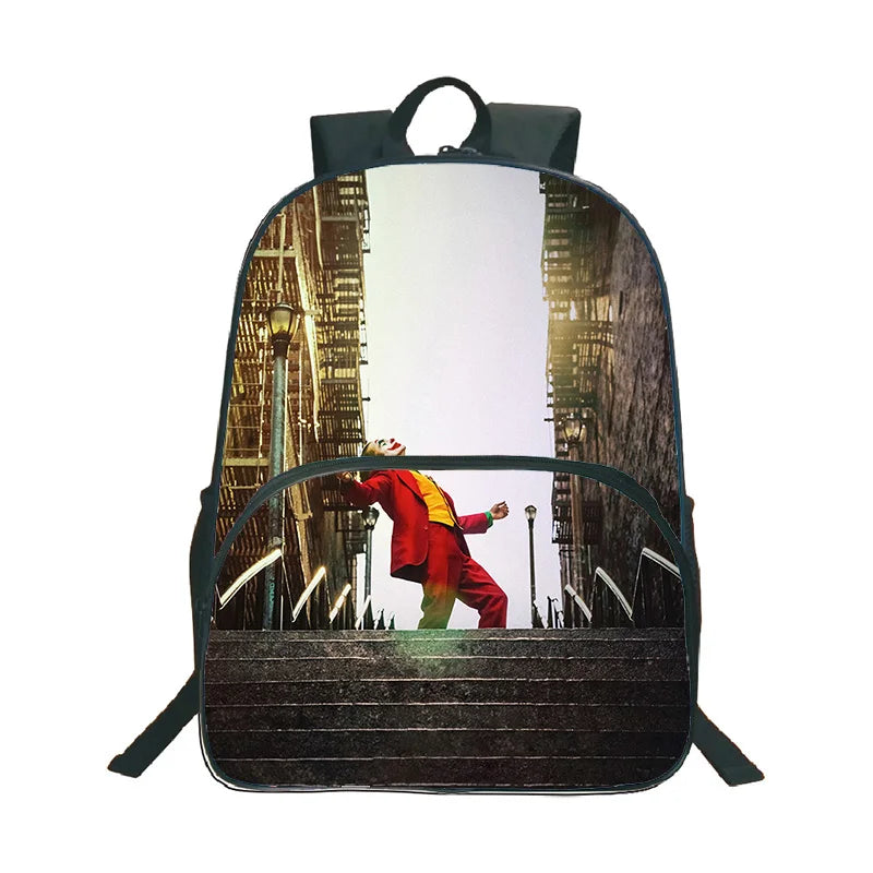 Joker Backpack Kids Boys Girls Teens 16in School Travel Bag