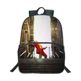 Joker Backpack Kids Boys Girls Teens 16in School Travel Bag