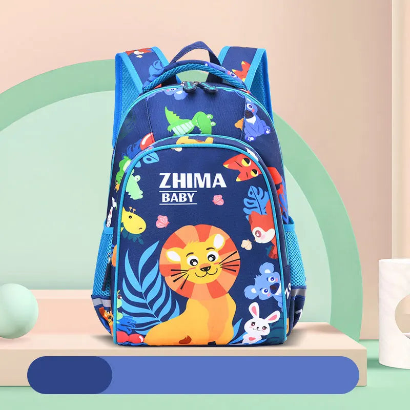 Kids School Bags Orthopedic Backpack Animal Zoo Printed Mochila Escolares