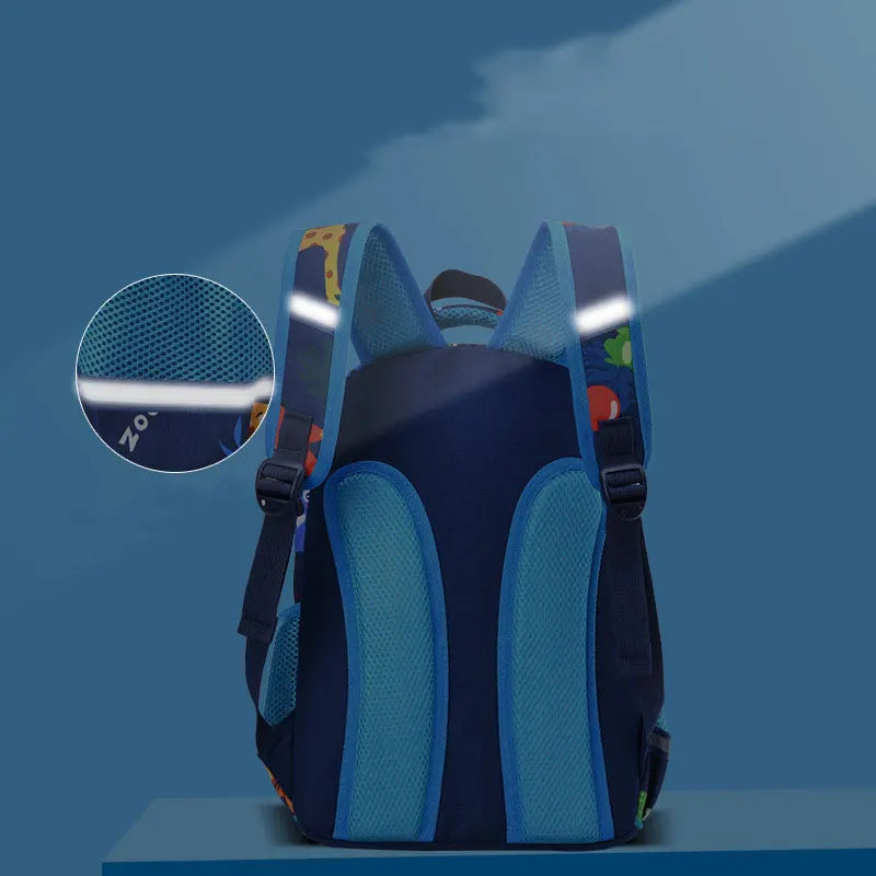 Kids School Bags Orthopedic Backpack Animal Zoo Printed Mochila Escolares