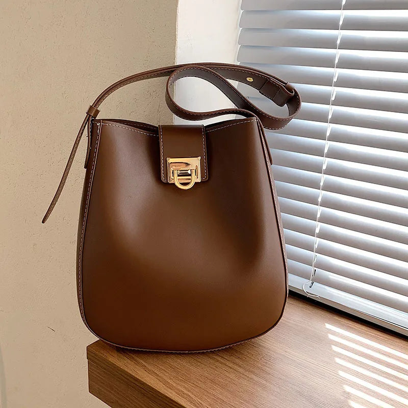 Large Capacity Ladies Shoulder Bag Top-Handle PU Leather Women Shoulder Bag