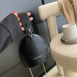 Leather Shoulder Bag for Women Bucket Crossbody Chain Satchel