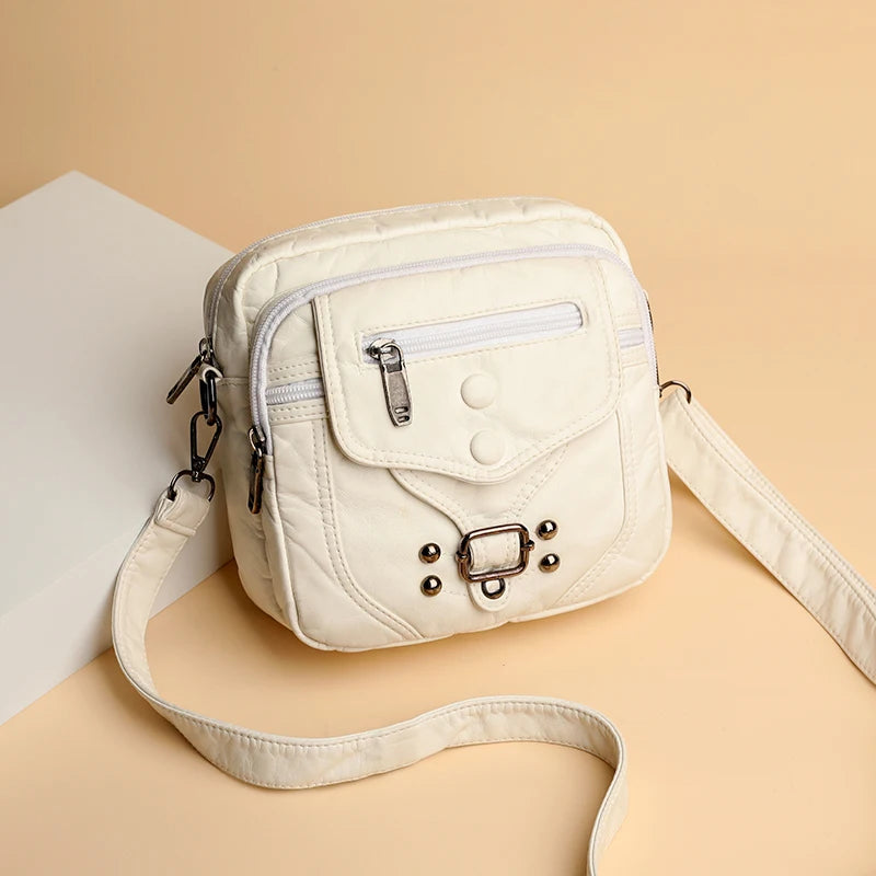 Casual Small Leather Crossbody Handbag Women's Shoulder Bag
