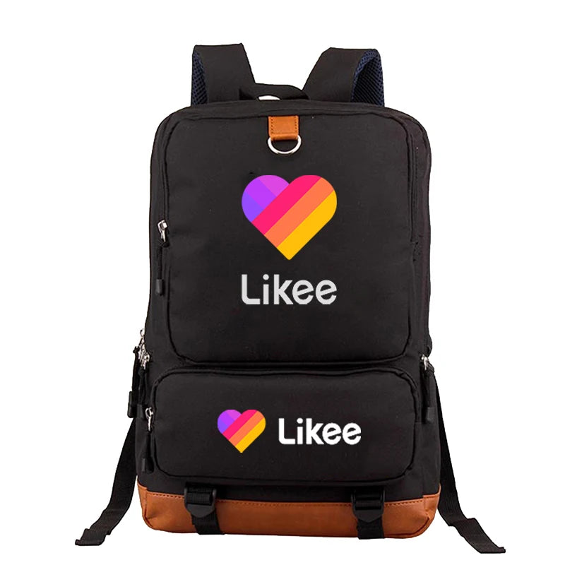 High Likee Video APP Daily backpack Students Boys Girls Daily rucksack